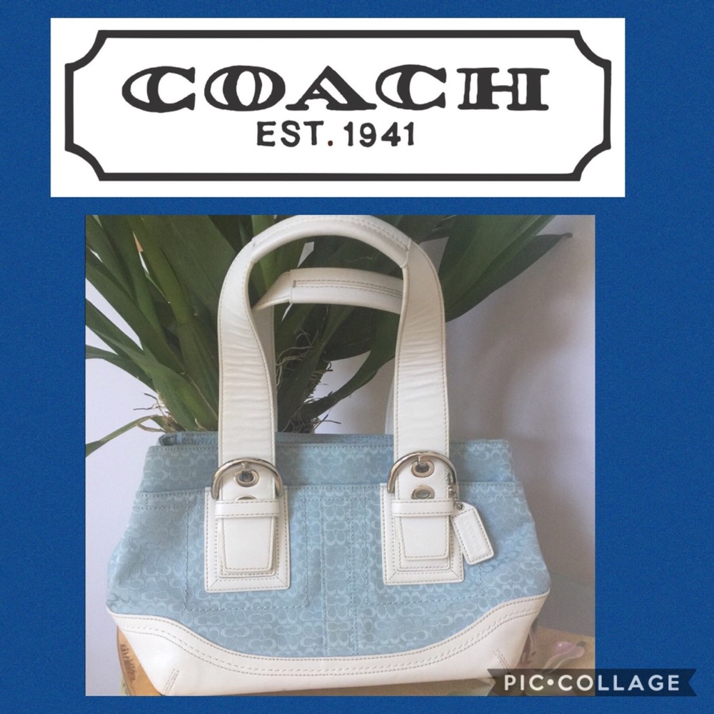 Preloved COACH Signature patern